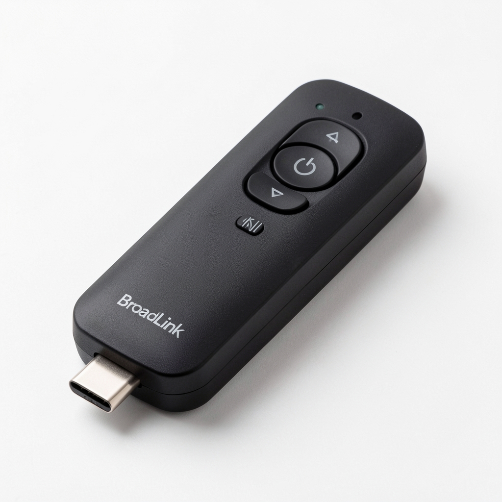 BroadLink RM4 Pro IR RF daljinski upravljač crne boje sa USB-C priključkom