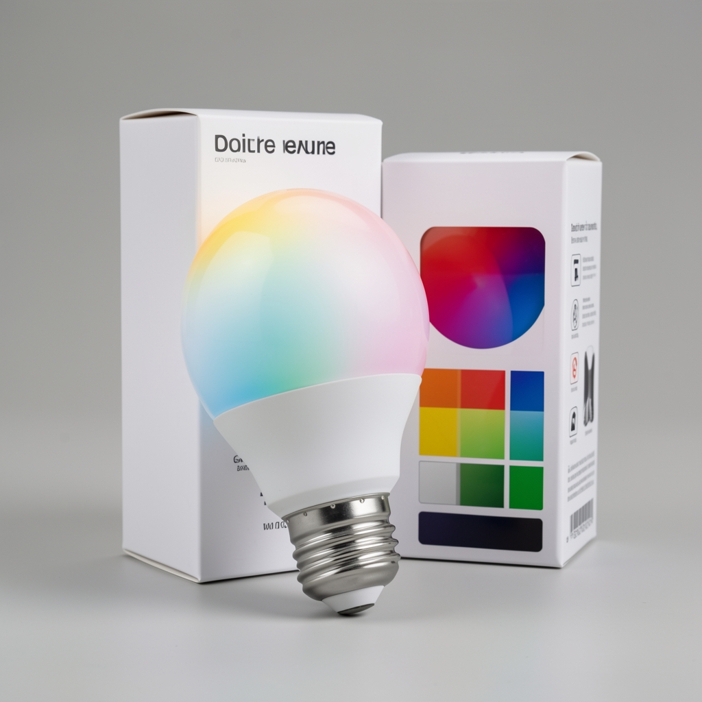 Philips Hue White and Color Ambiance E27 pametna sijalica bele i crne boje na beloj pozadini